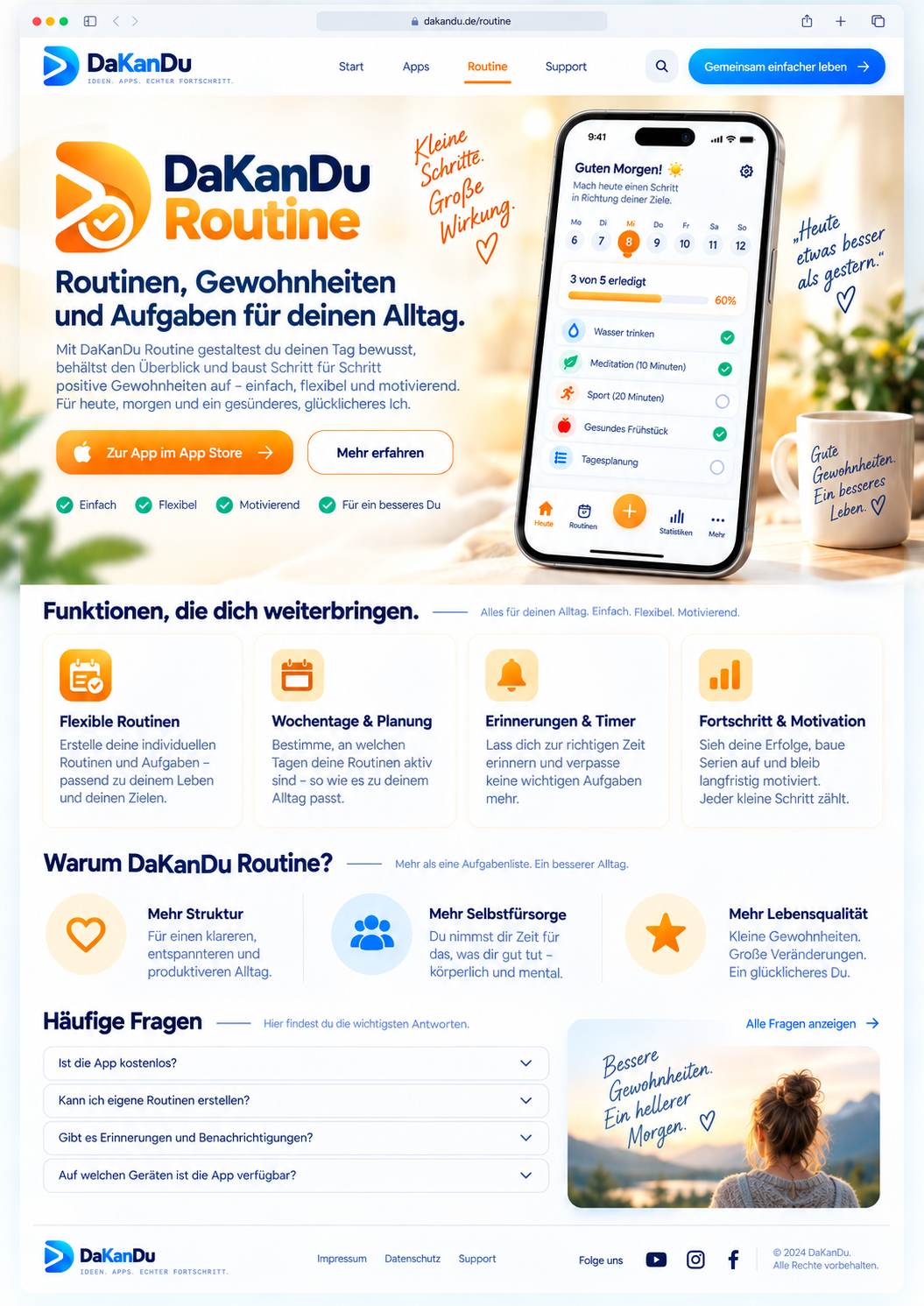 DaKanDu Routine App-Vorschau